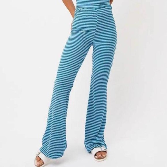 Frankie's Bikinis Pants - Frankie's Bikinis flared striped beach pants